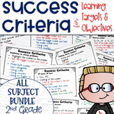 Success Criteria for Common Core Learning Targets BUNDLE 2