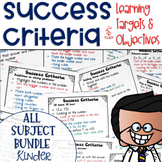 Success Criteria for Common Core Learning Targets BUNDLE K