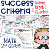 Success Criteria for Common Core Learning Targets in Math 