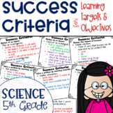 Success Criteria for Next Generation Science Learning Targ