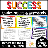Success Posters & Activities Distance Learning | Character