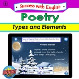 Success with English: Poetry Types and Elements  (Boomcards)