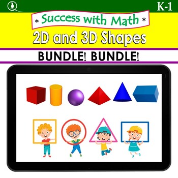 Preview of Success with Math: 2D and 3D Shapes Boomcards