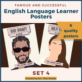 Successful/Famous English Learner (ELL) Posters- for bulle