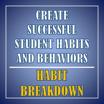 Preview of Successful Student Habit and Behavior Building | Habit Breakdown Guide