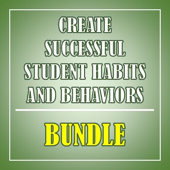 Preview of Successful Student Habit and Behavior Building | Habit Forfeits and Consequences