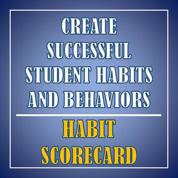 Preview of Successful Student Habit and Behavior Building | Habit Scorecard