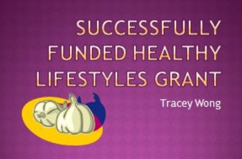 Preview of Successfully Funded Healthy Lifestyles Grant