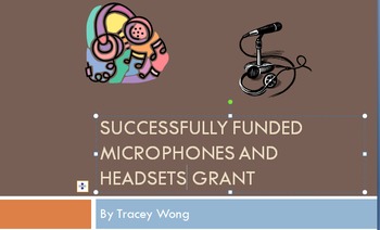 Preview of Successfully Funded Microphones & Headsets Grant