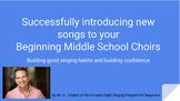 Successfully Introducing New Songs to your Middle School B