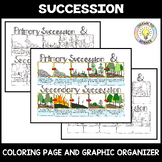 Succession Coloring Page and Graphic Organizer
