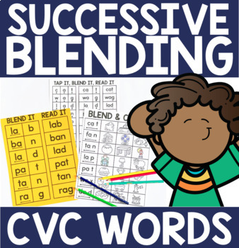 Preview of Successive Blending CVC Words - Science of Reading