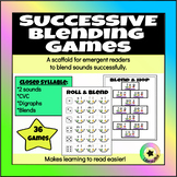 Successive Blending Games | 2 Sounds, CVC, Digraphs, Blends