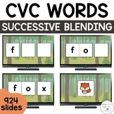 Successive Blending Slides | Google Slides Kindergarten CVC Words
