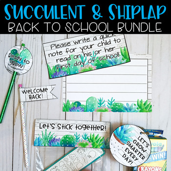 Preview of Succulent Back to School Bundle