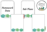 Succulent Binder Covers & Tabs-EDITABLE
