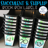 Succulent Book Bin Labels - Book Box Labels