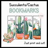 Succulent/Cactus Bookmarks