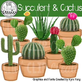 Succulent Cactus Clipart
