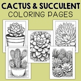 Succulent Cactus Coloring Pages Nature Coloring Pages Plan