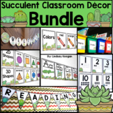 Succulent Classroom Decor Alphabet, Numbers, Colors, and E