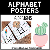 Cactus Classroom Decor Alphabet Posters