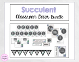 Succulent Classroom Theme Decor Bundle