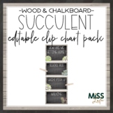 Succulent Clip Chart Pack - Editable