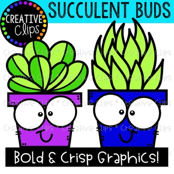 Flower Pot Buds: Spring Clipart {Creative Clips Clipart}