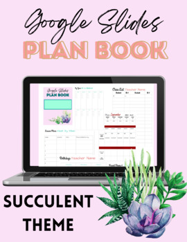 Preview of Succulent Digital Lesson Plan Book 