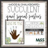 Succulent Give Me Five Quiet Signal Posters Farmhouse Clas
