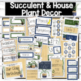 Succulent & House Plant: Neutral Classroom Decor Bundle