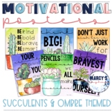 Succulent Motivational Posters: Growth Mindset Posters for