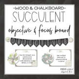 Succulent Objectives & Focus Board {Editable}