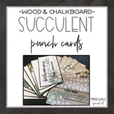 Succulent Punch Cards {Editable}