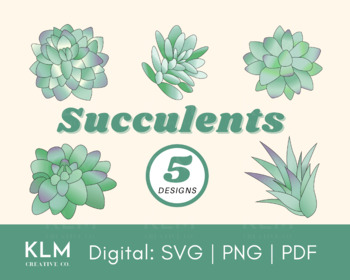 Succulent Svg, Plant Clip art, Succulent Clipart, Plants Svg, Plant Vectors