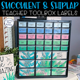 Succulent Teacher Toolbox Labels