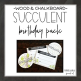 Succulent Themed Birthday Pack