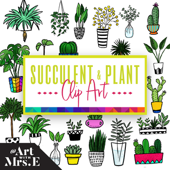 Preview of Succulents & Plants | Clip Art