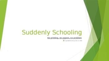 Preview of Suddenly Schooling-Easy Distant Learning