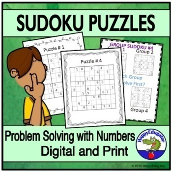 sudoku puzzles for critical thinking and logical reasoning digital and print