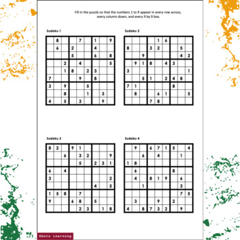 Sudoku Printables by Krazydad