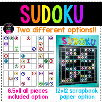 Preview of Sudoku Bulletin Board Set - 2 Versions