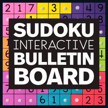 Preview of Sudoku Bulletin Board Set (Many Puzzle Versions!) - Interactive Classroom Decor