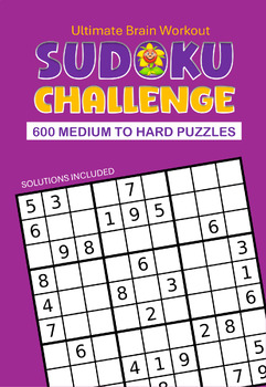 Preview of Sudoku Challenge: 600 Medium-to-Hard Puzzles for the Ultimate Brain Workout