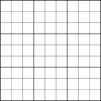 sudoku grid 9x9 puzzle maker clipart math template by designyouwant