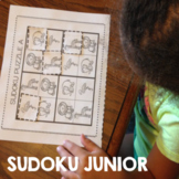 Sudoku Junior Cut and Paste Puzzles or Bulletin Board Anim