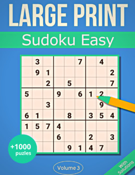 Preview of Sudoku Large Print Easy | Sudoku Puzzles New 2023