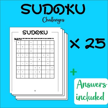 Preview of Sudoku Medium Level , Begin Challenges for lovers Sudoku