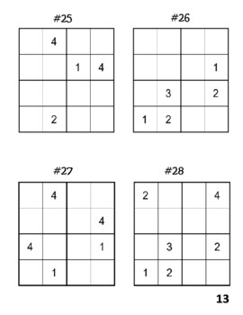 Sudoku Para Niños 4x4 6x6 9x9 by Simon 01 TPT